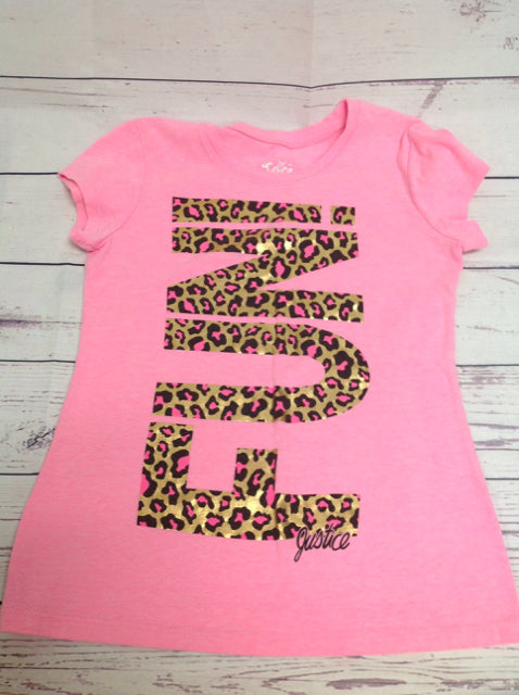 Justice Pink & Gold Top