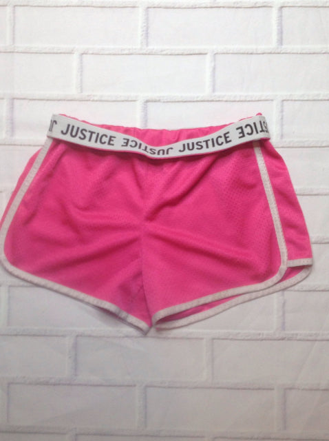 Justice Pink & White Shorts