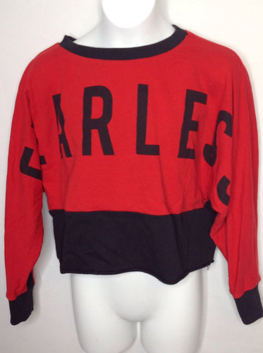 Justice Red & Black Top