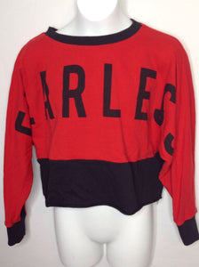 Justice Red & Black Top
