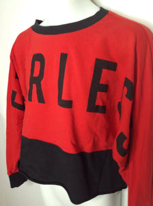 Justice Red & Black Top