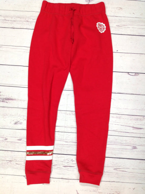 Justice Red & White Pants