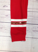 Justice Red & White Pants