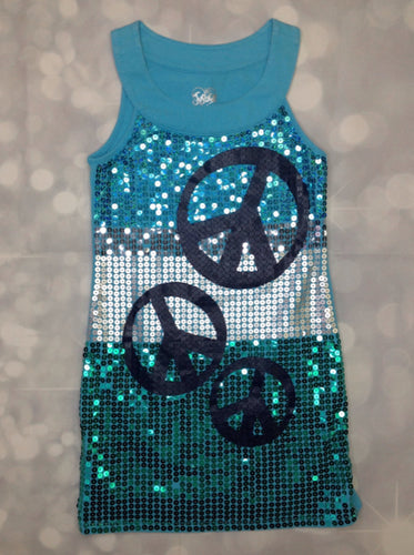 Justice TEAL PRINT Dress