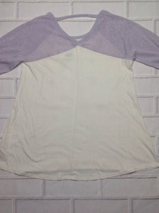 Justice WHITE & LAVENDER Top