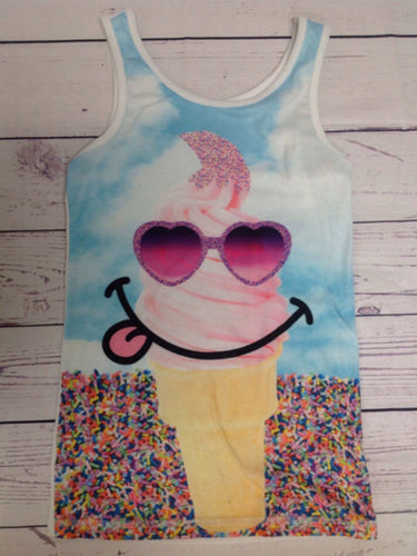 Justice White Print Top