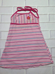 Kid Connection Baby Blue & Pink Stripes Dress