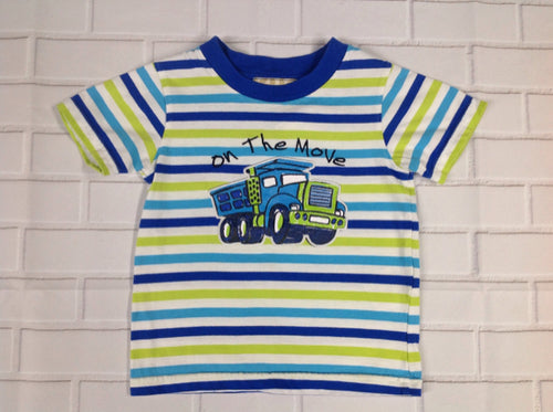Kids Headquarters Blue & Green Stripe Top