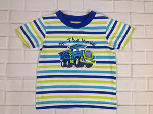 Kids Headquarters Blue & Green Stripe Top