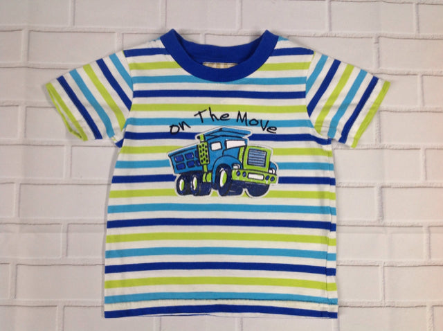 Kids Headquarters Blue & Green Stripe Top