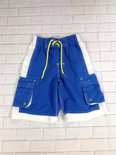 Kids Headquarters Blue & White Swimwear