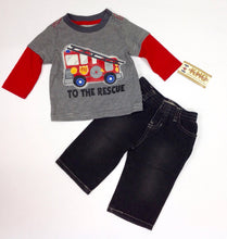 Kids Headquarters GRAY & RED 2 PC Outfit