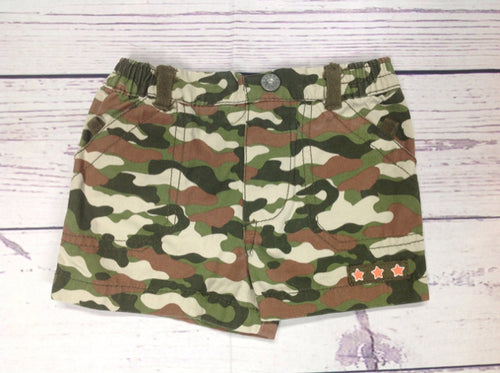 Kids Play Green & Beige Shorts