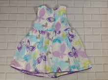 KidsRus White Print Butterflies Dress