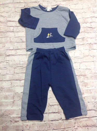 Kissy Kissy Blue & White 2 PC Outfit
