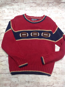 Kitestrings Maroon Print Football Sweater