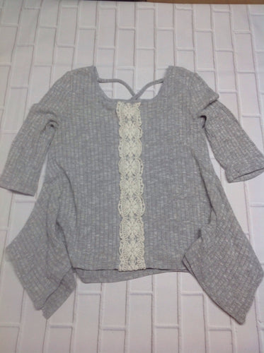 Knit Works GRAY & BEIGE Top