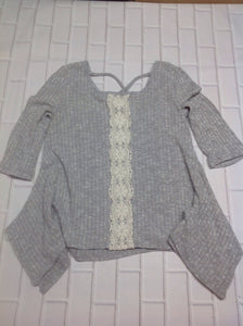 Knit Works GRAY & BEIGE Top