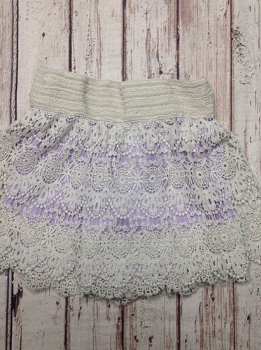 Knit Works LAVENDER PRINT Skort