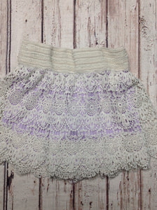 Knit Works LAVENDER PRINT Skort