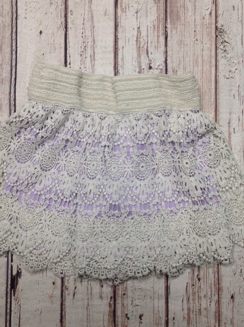 Knit Works LAVENDER PRINT Skort