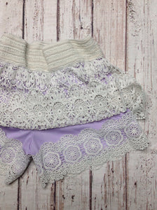 Knit Works LAVENDER PRINT Skort