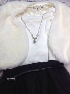 KnitworksKids Black & White Dress