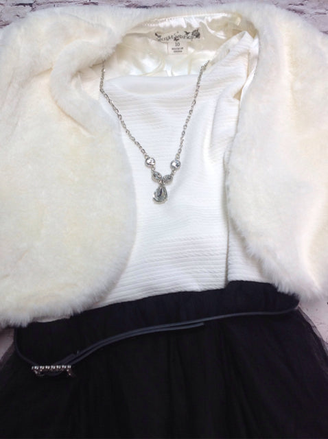 KnitworksKids Black & White Dress