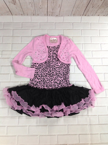 KnitworksKids LIGHT PINK & BLACK Top
