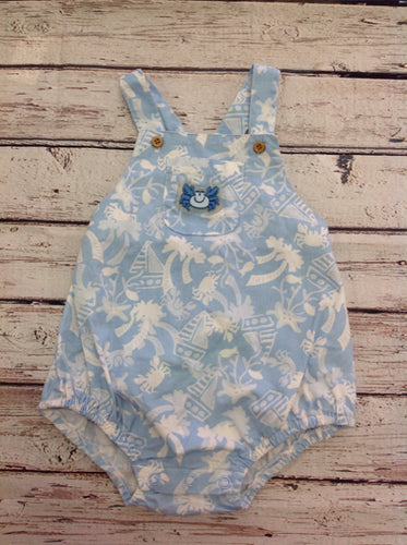Koala Baby Blue & White One Piece