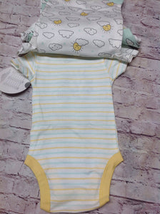Koala Baby Green & Yellow Onesie