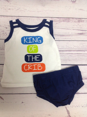 Koala Baby White & Navy 2 PC Outfit