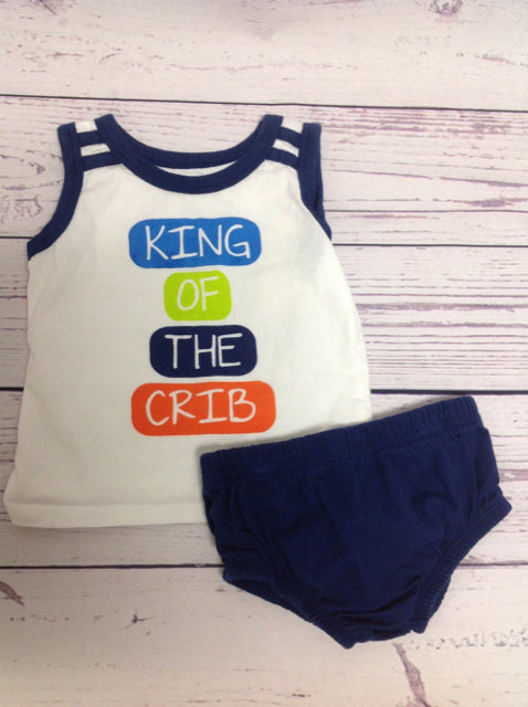 Koala Baby White & Navy 2 PC Outfit