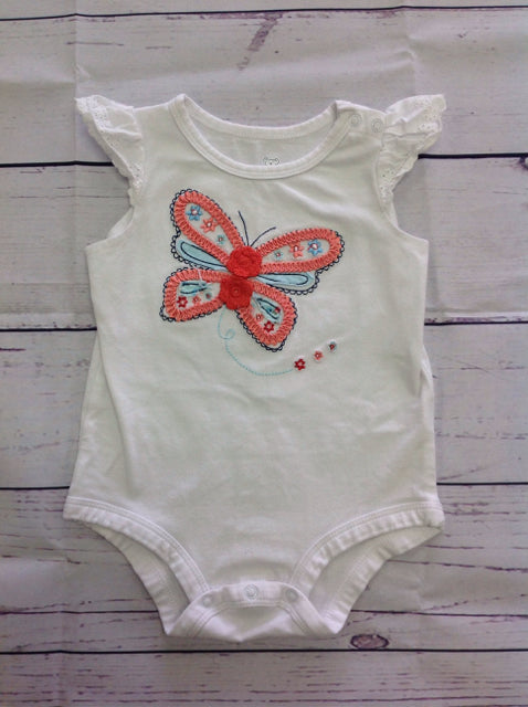 Koala Baby White Butterflies Top