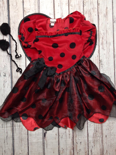 Koala Kids Red & Black Ladybug Costume