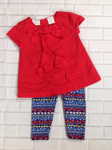 Koala Kids Red Print 2 PC Outfit