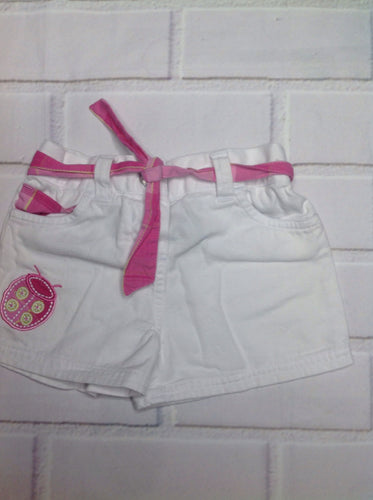 Koala Kids White & Pink Shorts