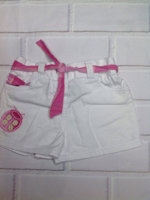 Koala Kids White & Pink Shorts