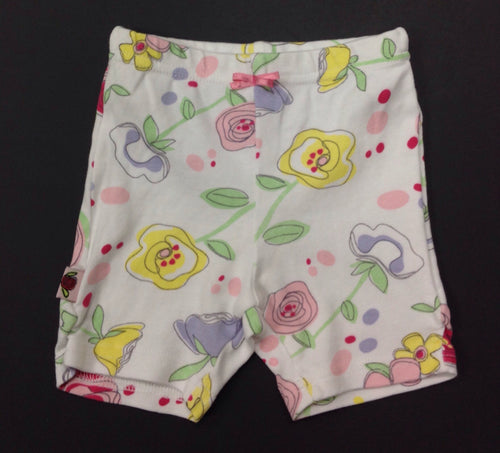 KushiesBaby White Print Shorts