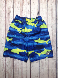 LAGUNA Blue & Lime Shark Swimwear