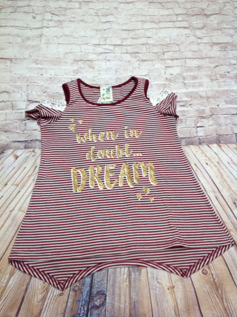 LILY BLEU Red & White Top