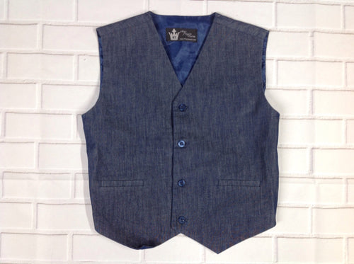 LITTLEST PRINCE Denim Vest