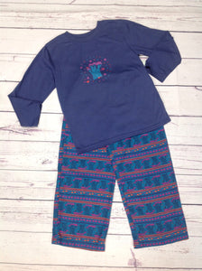 LL Bean Blue Print Sleepwear
