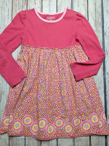 LL Bean LIGHT PINK & BLUE Dress