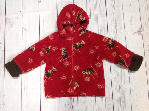 LL Bean Red Print Jacket