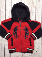 LR SCOOP Red & Black Top