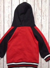 LR SCOOP Red & Black Top