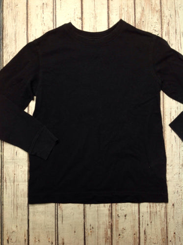 Lands End Black Solid Top