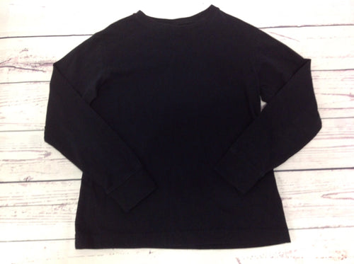 Lands End Black Solid Top
