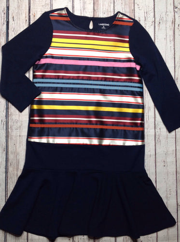 Lands End Blue & Red Dress